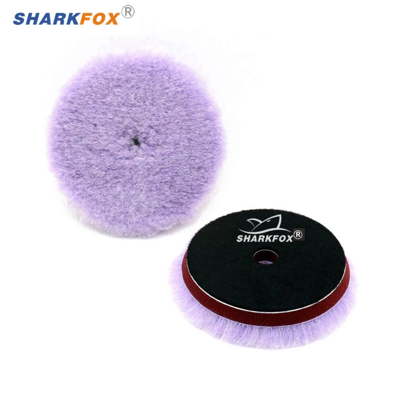 Sharkfox 5 "/6 pollici Lana Lucidatura Disco Auto Ceretta Lucidatura Tampone di Lucidatura Auto Vernice Cura Lucidatore Pad Auto Lavaggio Accessori