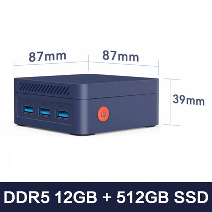 Mini PC Mllse M4 con Processore Intel Core I5-8265U, RAM DDR4 16GB, SSD 480GB, WiFi 5, BT 4.2, Win11, Computer Desktop Mini