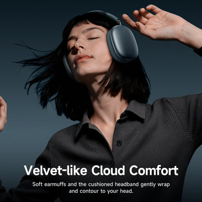 Cuffie Bluetooth HOCO W65 Plus con cancellazione del rumore ANC, auricolari wireless over-ear, suono Hi-Fi, cuffie sportive con pulsante.