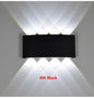 Lampada da parete a LED IP65 AC86-265V/DC12V-24V Illuminazione da giardino impermeabile per esterni Lampada da parete per scale per camera da letto interna in alluminio