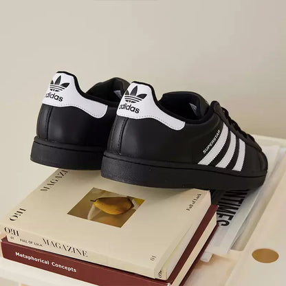 Scarpe Casual Adidas Superstar 2 Classic Shell Head per Uomo e Donna, Design Tricolore, Scarpe da Skate, Numero Modello: JI0079
