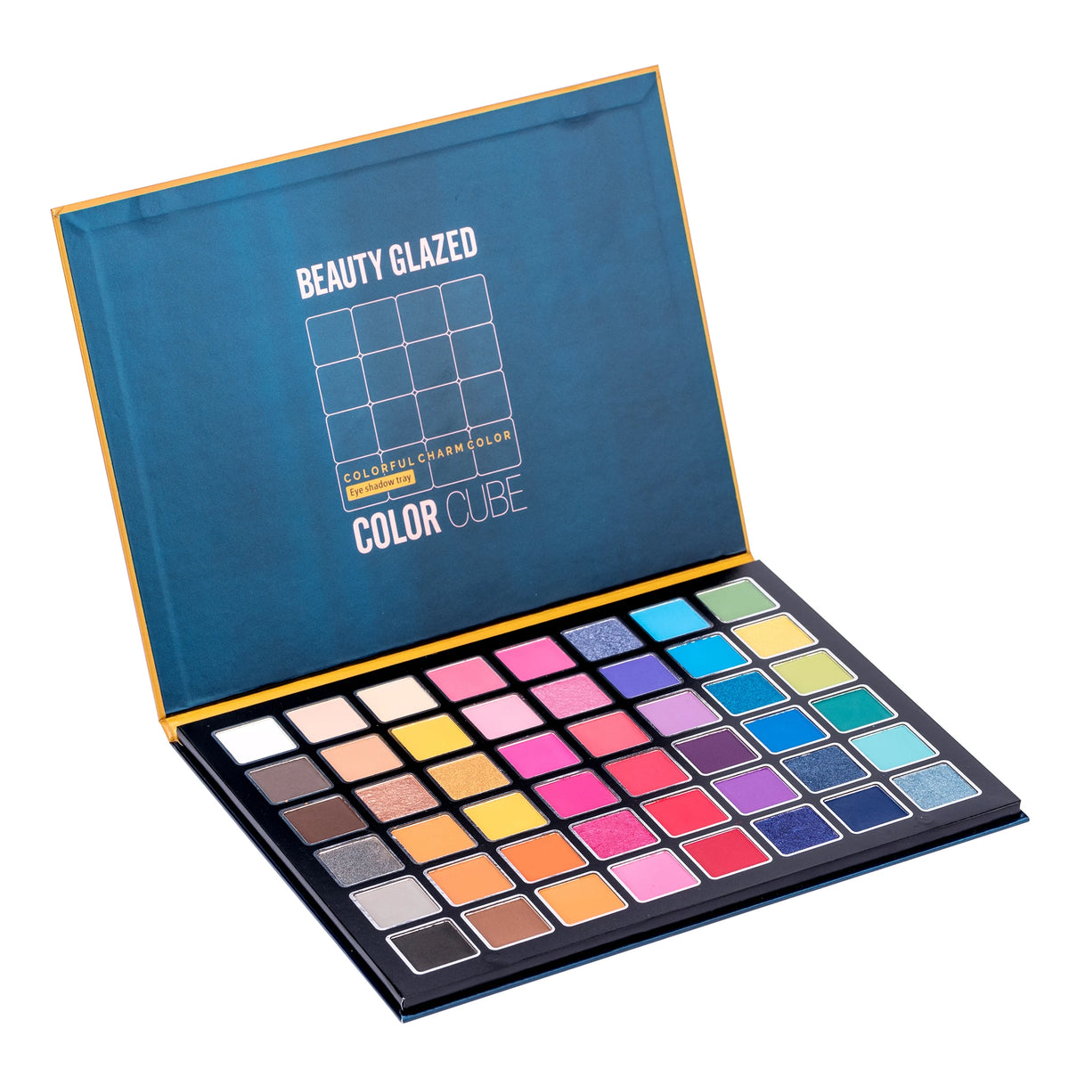 Piatto ombretto per trucco scenico, europeo e americano, eccitato, 48 colori