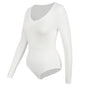Tuta con scollo a V profondo tuta da donna a maniche lunghe Shapewear Shaper Lady Sexy uscire top abiti per il corpo vestiti caldi femminili autunno inverno