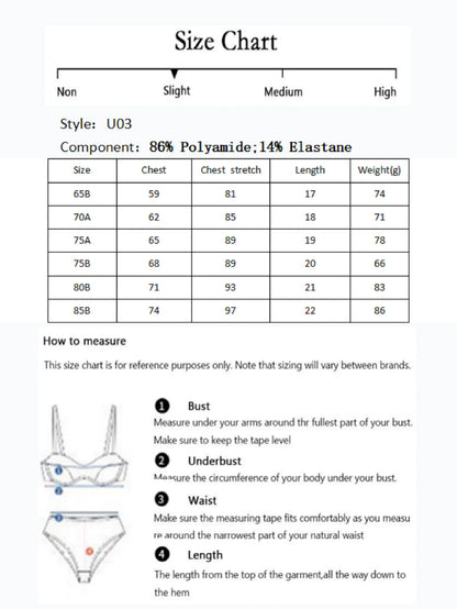 Resistente poliestere sexy Shapewear Push Up Lingerie Cinghie regolabili Reggiseno da donna Top corto U03