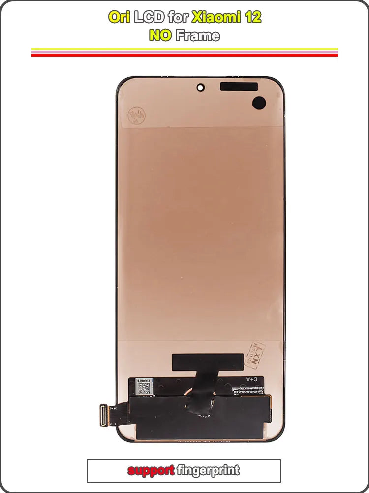 Display AMOLED da 6,28 pollici per Xiaomi 12 (2201123G, 2201123C) - Gruppo digitalizzatore touchscreen LCD con telaio per Xiaomi Mi 12