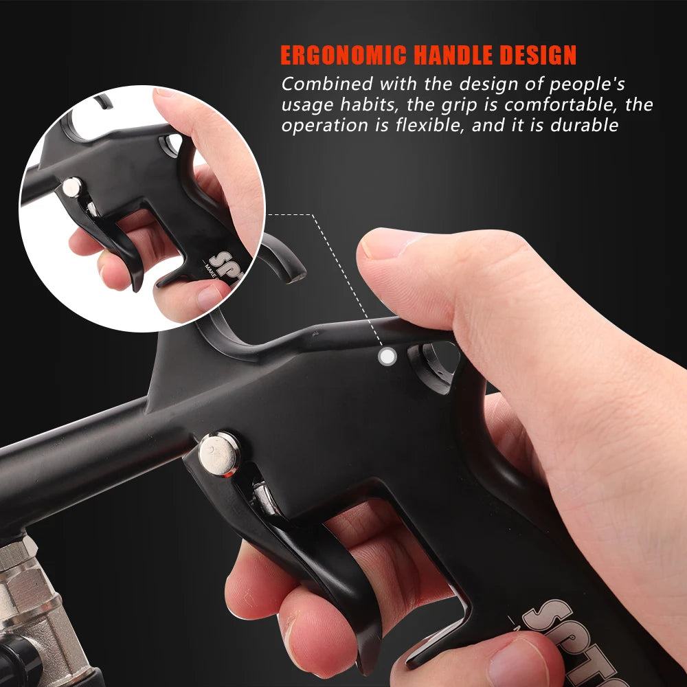 Pistola per la pulizia delle fessure delle punte dell'aria SPTA, flacone di schiuma Tornador, strumento per la pulizia di interni, sedili, tappeti e motori, soffiatore