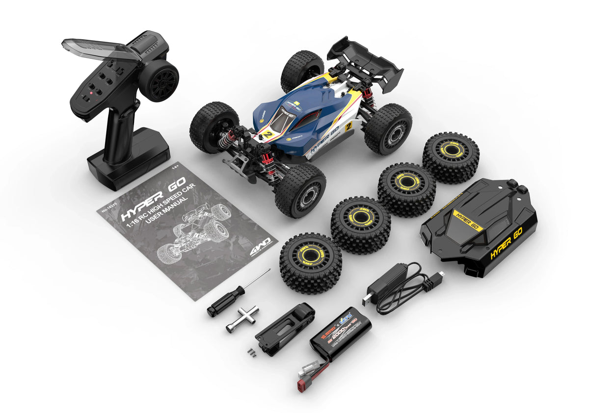 Nuova Auto RC Hyper Go MJX 1/16 16212 16213 16218, Monster Truck Brushless da Arrampicata e Corsa 4WD Fuoristrada ad Alta Velocità con Telecomando