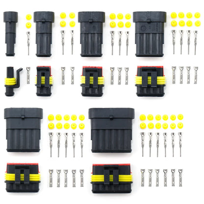Kit connettori impermeabili Cavo automobilistico Connettore rapido Elettrico nel cablaggio dell'auto Presa di tenuta automatica 1 2 3 4 5 Kit spina a 6 pin Way