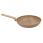 Padella in alluminio da 28 cm con rivestimento antiaderente effetto pietra, padella da cucina versatile compatibile con tutti i tipi di piani cottura, inclusa l'induzione, manico ergonomico e cottura sana senza sforzo.
