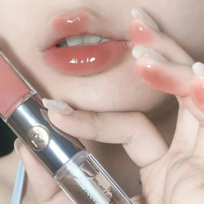 Rossetto a Doppia Punta KIKO 8 Colori, Effetto Opaco e Lucido, Impermeabile, Nutriente, Lunga Durata, Non Appiccica, Trucco Labbra per Donna