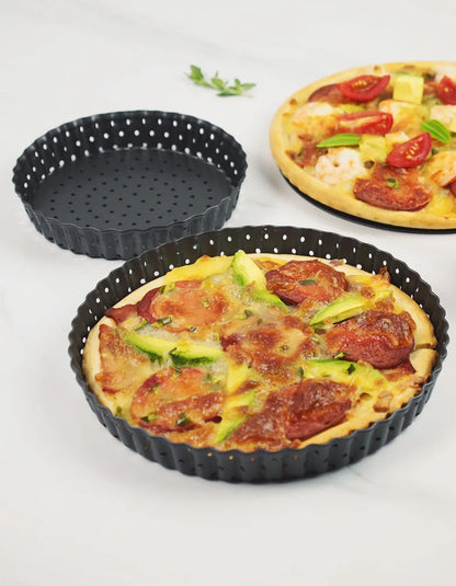 5/8/9 pollici Tortiera Perforata PIZZA Pan Antiaderente Torta Alla Frutta Stampi Per Torte Teglia Fondo Teglia Da Forno Bakeware Strumenti