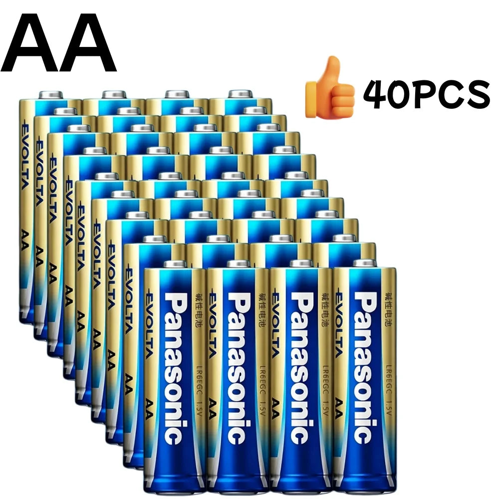 Batterie alcaline Panasonic 1,5 V AA AAA per serrature intelligenti, LR6 LR03, da 4 a 40 pezzi, durata 10 anni, antigoccia, alta durata