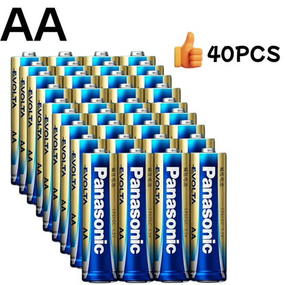 Batterie alcaline Panasonic 1,5 V AA AAA per serrature intelligenti, LR6 LR03, da 4 a 40 pezzi, durata 10 anni, antigoccia, alta durata