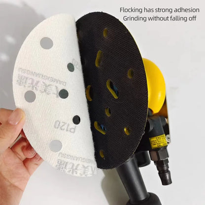 Dischi abrasivi con gancio e anello da 6 pollici 150 mm 17 fori Carta vetrata bagnata/secca all'ossido di alluminio Grana 80-400 per levigatura di vernici auto in legno per auto
