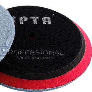 (Vendita singola) SPTA 5 pollici (125mm) Premium Denim Pad rimozione buccia d'arancia tampone per lucidatura auto per piastra di supporto lucidatrice per auto