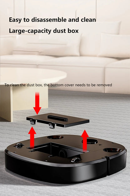 Nuovo Robot Aspirapolvere 3-in-1 Lenovo con Ricarica USB, Robot Domestico Completamente Automatico per Spazzare, Aspirare e Lavare Pavimenti
