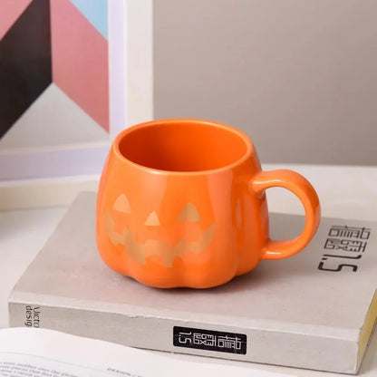 1pc 400ml Zucca di Halloween Tazza Decor Modello di Halloween Tazza di Ceramica Carino Zucca Tazza di Caffè di Compleanno Da Tavolo Drinkware Regali