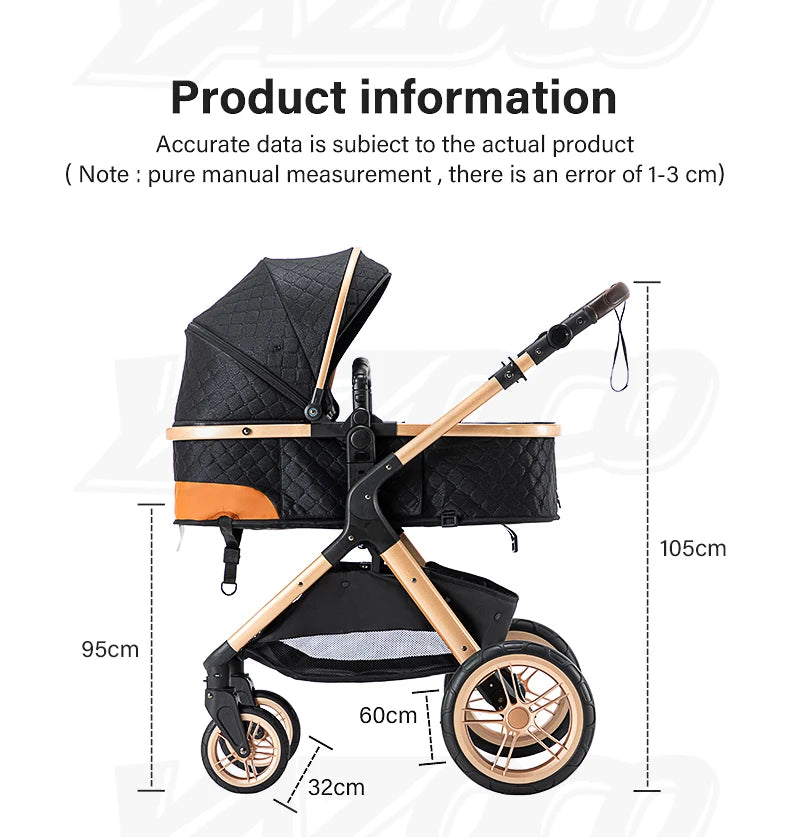 Passeggino 3 in 1 Passeggino multifunzionale Facile da viaggio pieghevole Seggiolino di sicurezza per carrozzina portatile Standard UE Spedizione gratuita