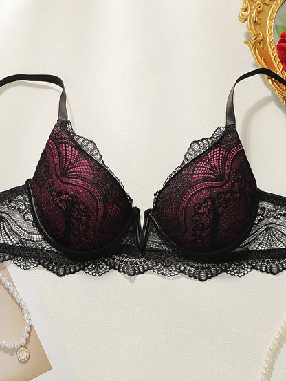 2024 Nuova ultima produzione e vendite da donna Pull Gathering Set di biancheria intima e biancheria intima in pizzo U093