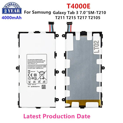 Nuovissimo Tablet T4000E batteria 4000mAh per Samsung Galaxy Tab 3 7.0 ''T211 T210 T215 T217A T210R T2105 P3210 P3200