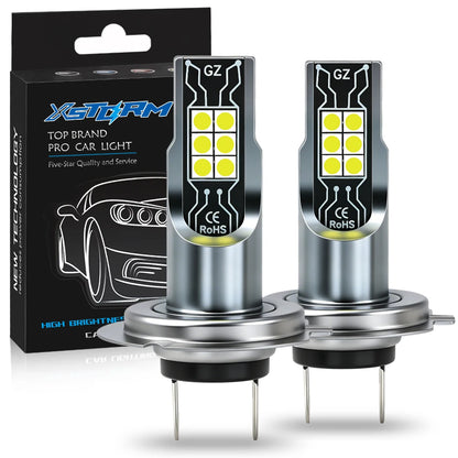 Fari Fendinebbia LED XSTORM H11 Canbus H4 H7 9005 9006, Luci LED per Auto 80W 30000LM HB3 HB4, Lampadine LED 6000k Luce Bianca