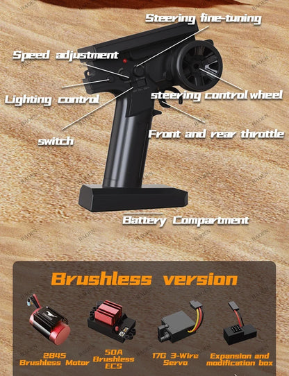 SCY9522PRO Auto RC ad alta velocità 85 km/h, brushless, 4WD, da fuoristrada e drift, telecomandata, 1:16, auto da corsa professionale SCY9522 50 km/h