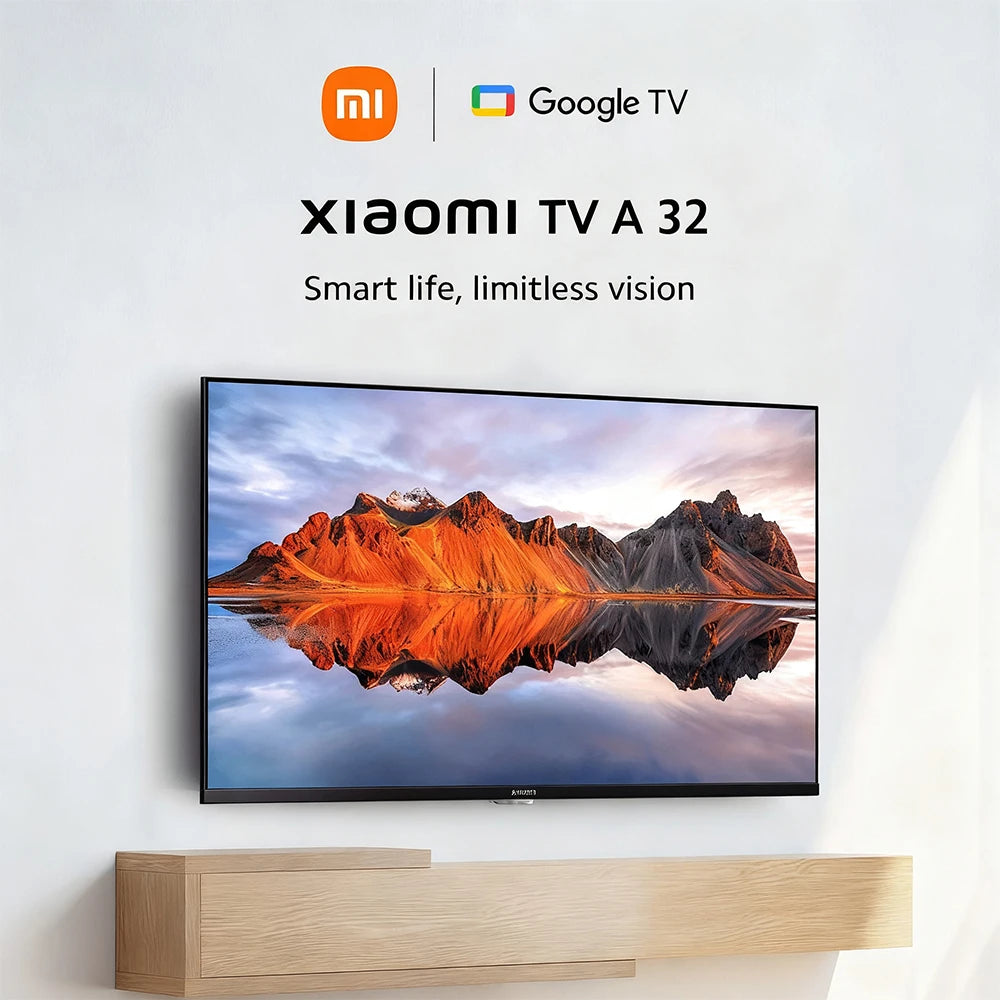 Xiaomi TV A 32, dimensioni compatte con schermo colorato, suono dinamico con audio Dolby ™ , DTS-X e DTS Virtuale:X, Fini metallici di fascia alta