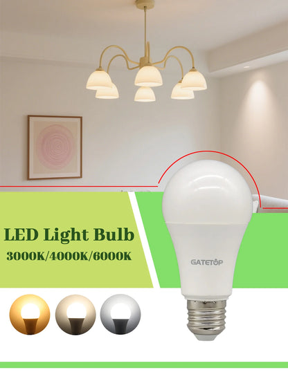 Confezione da 1-10 Lampadine LED 15W 120V 220V 3000K 4000K 6000K Luce Diurna CRI80 Senza Sfarfallio per Illuminazione Domestica Camera da Letto