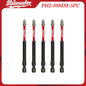 Kit di Punte per Trapano a Impatto Milwaukee Heavy-Duty, Attacchi Esagonali da 1/4", Punte Magnetiche Organizzate in Custodia Portatile