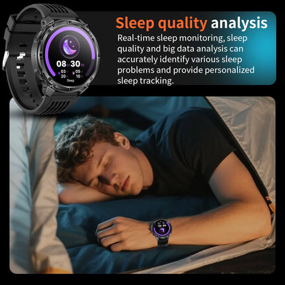 Nuovo Smartwatch T-REX3 Ultra con Batteria da 1100mAh, Impermeabile 10ATM, GPS, Bussola, Torcia, Display AMOLED HD da 1.7'', Chiamate, Orologio Sportivo Intelligente per Uomo