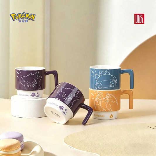 Tazze in Ceramica Pokémon SHUNXIANG, Impilabili, per Caffè, Latte, Tè, Colazione e Succhi, per Bambini