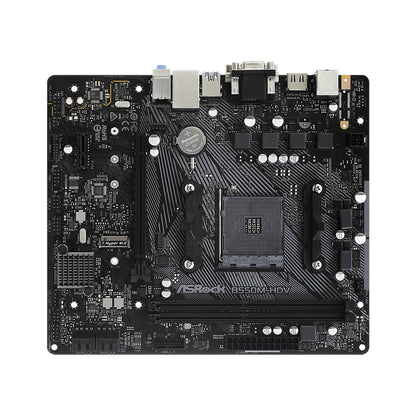 Scheda madre ASRock B550M-HDV, socket AM4, DDR4, 4733 MHz, 128 GB, PCIe 4.0, NVME M.2, formato MATX, compatibile con CPU Ryzen 5 5600, 5600G, 5700X3D, 5800X.
