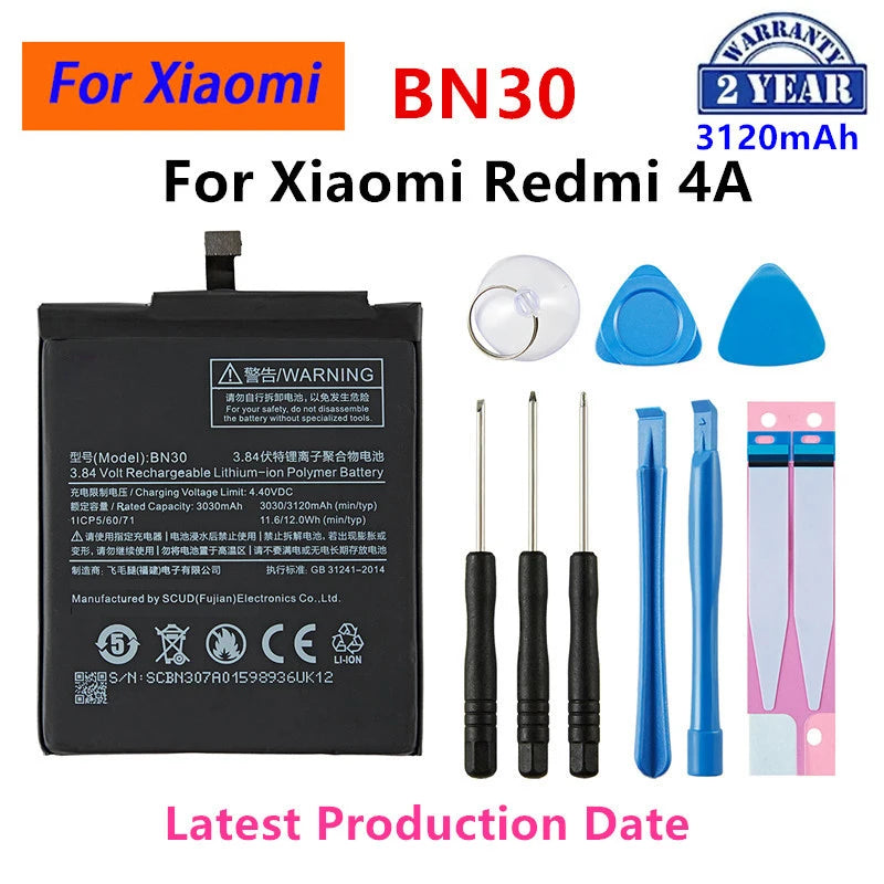 Batteria originale per telefono Xiaomi Mi Redmi Note Mix 2 3 3S 3X 4 4X 4A 4C 5 5A 5S 5X M5 6 6A 7 8 Pro Plus BN43 BN31