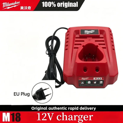 Caricabatterie multi-tensione Milwaukee M12-18FC, compatibile con M12 M18 48-11-1880, 48-11-2460, 48-59-1803, batteria Milwaukee a ricarica rapida