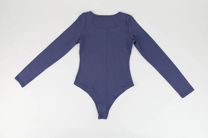 Body a maniche lunghe per donna Girocollo Shapewear Shaper Lady Sexy Going Out Top Tuta Abiti caldi femminili Autunno Inverno