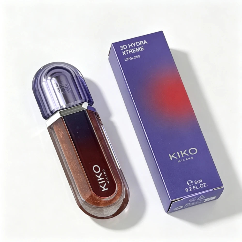 Nuovo KIKO Milano 3D Hydra Xtreme Lip Gloss Edizione Limitata Lucidalabbra Effetto Volumizzante e Lucido a Specchio Labbra Effetto Vetro Idratante Non Appiccicoso Lunga Durata Dua