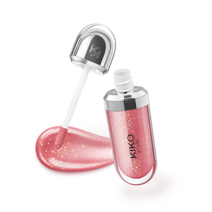Rossetto KIKO Double Touch, gloss labbra 3D Hydra, resistente all'acqua, non trasferibile, tinta labbra non appiccicosa, effetto vetro, volumizzante, idratante, trucco per labbra