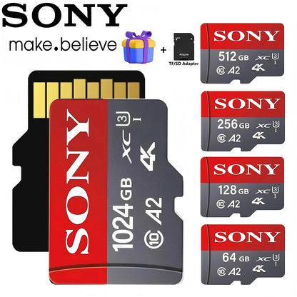 Scheda di Memoria Sony 512GB 256GB 128GB 64GB TF Micro SD Classe 10 UHS-1 Scheda Flash Microsd per Smartphone PC