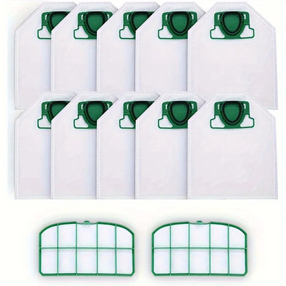 10 confezioni di sacchetti per aspirapolvere VK200 di ricambio per filtro Vorwerk Kobold VK200 FP200, Premium adatto per soffianti di allergie