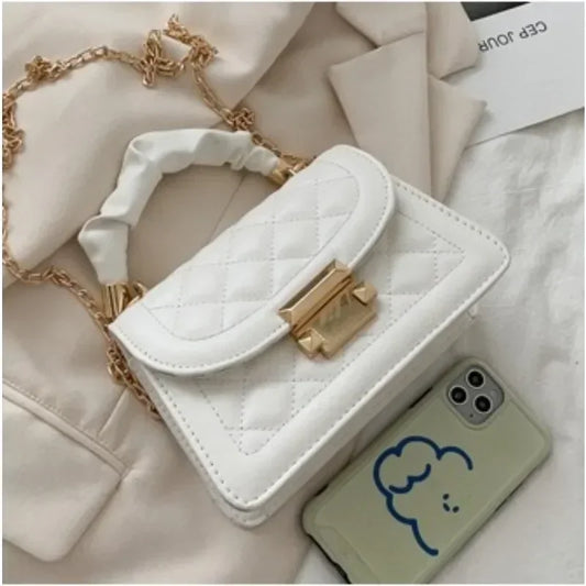 Borse a tracolla in pelle PU da donna piccola borsa a tracolla Designer femminile 2024 nuova catena di moda borsa a tracolla romboidale mini borsa da donna