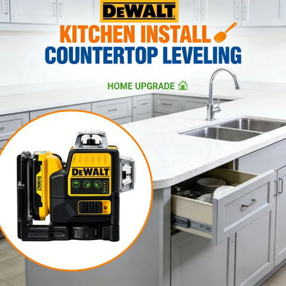 DEWALT DW089LG 3*360 °   Livella laser verde, con batteria al litio da 12 V, per tracciare linee orizzontali e verticali, ideale per l’uso all’aperto.