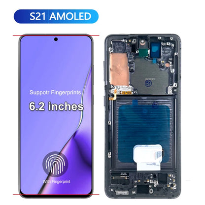 Nuovo display AMOLED per Samsung Galaxy S21 5G, display LCD touchscreen digitalizzatore per Samsung S21 G9910 G991B, ricambio display