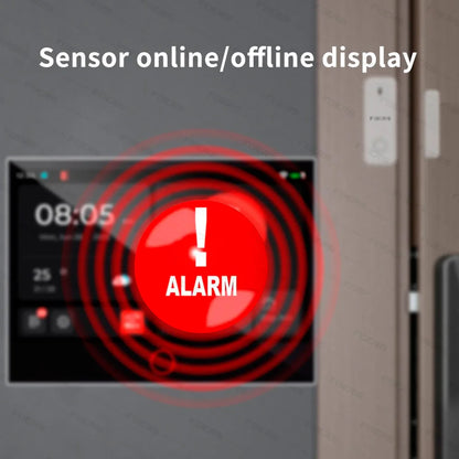 FUERS Sistema di Allarme Domestico 4G con Schermo TFT da 7 Pollici G70 Sistema di Allarme Antifurto Wireless GSM WiFi Compatibile con Tuya Smart