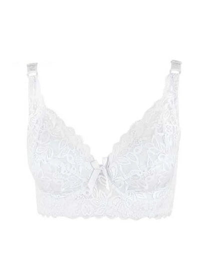 Reggiseno sottile a copertura totale, senza ferretto, regolabile, in pizzo, per taglie forti, copri seno, coppe B C D, reggiseno in pizzo taglie grandi 2028