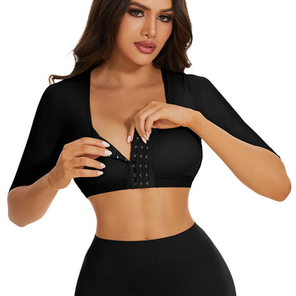 Shaper Top per le donne Flabby Braccia Compressione Post Chirurgia Chiusura frontale Reggiseno Canotta corta Shapewear Supporto per la schiena Body Shaper