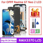 Display LCD AMOLED da 6,62 pollici nuovo per Oppo Realme GT Neo2 RMX3370 + pannello touch digitalizzatore assemblato Realme GT Neo 2 LCD con telaio