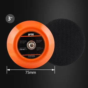 (Vendita singola) SPTA 1/2/3 pollici M6 5/16 "-24 filettatura bordo morbido supporto placcato Pad Hook Loop per trapano orbitale RO Power Tools