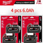 Batteria agli ioni di litio Milwaukee M18 18V 6.0Ah 12.0Ah ad alta potenza, 100% originale, per utensili elettrici a batteria 48-11-1850 48-11-1815