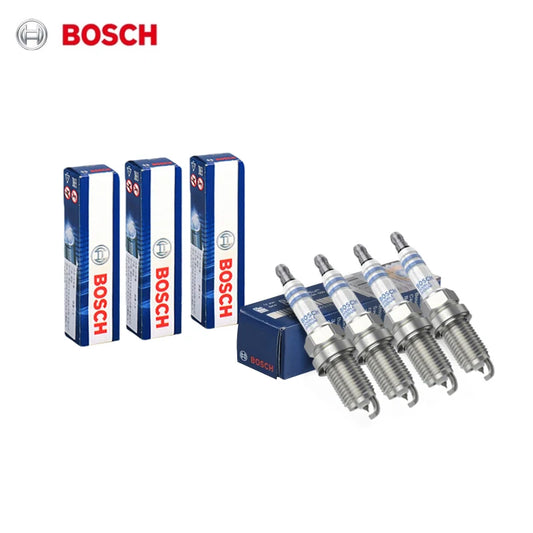 4 candele d'accensione Bosch Double Iridium FR7KII33X per Toyota Camry Corolla RAV4 Tundra Sequoia, per Mitsubishi Lancer Outlander