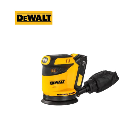 Levigatrice orbitale DEWALT per impieghi gravosi, velocità variabile e sistema di raccolta polvere, strumento ideale per officine e cantieri per la lucidatura del legno